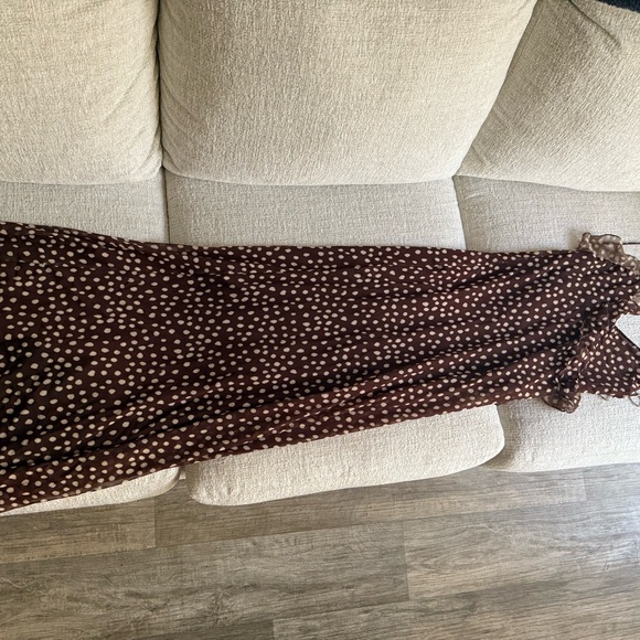 Zara Ruffled Polka Dot Dress - Picture 2 of 3